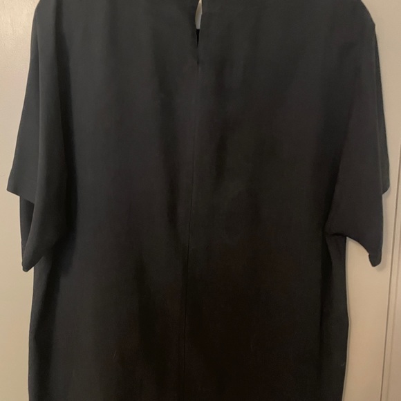 Collection point of view, size large, black silk blouse - Picture 3 of 5